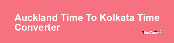 Auckland Time to Kolkata Time Converter