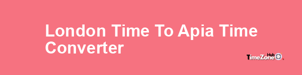 London Time to Apia Time Converter